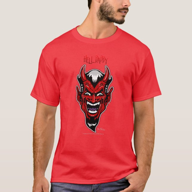Hell Daddy - Mens Red T-Shirt (Front)