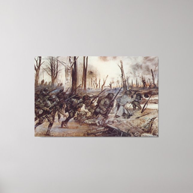 Hell Fighters From Harlem by H. Charles McBarron Canvas Print (Front)