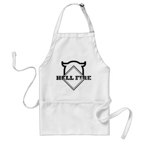 Hell fire  adult apron