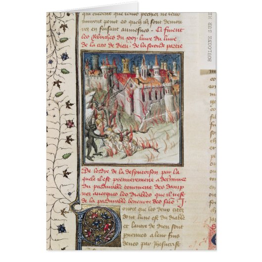 Hell, from 'De Civitate Dei' by St. Augustine Cards (Front)