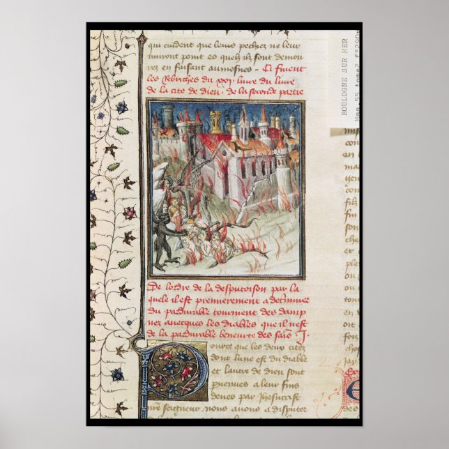 Hell, from 'De Civitate Dei' by St. Augustine Poster (Front)