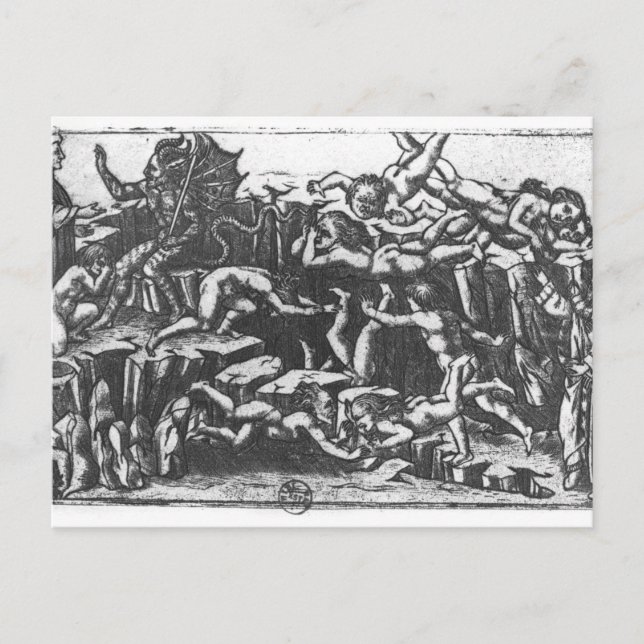 Hell, from 'The Divine Comedy' Postcard (Front)