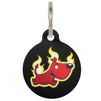 Hell Hound Pet Tag by DoggieAvenue at Zazzle