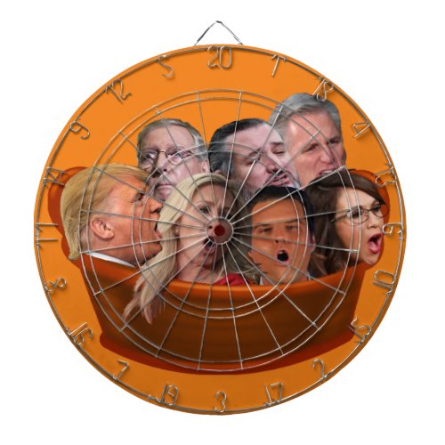 Hell in a Handbasket 2022 Funny Anti_Conservative Dart Board