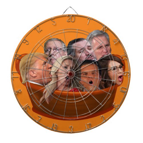 Hell in a Handbasket 2024 Funny Anti_Conservative Dart Board