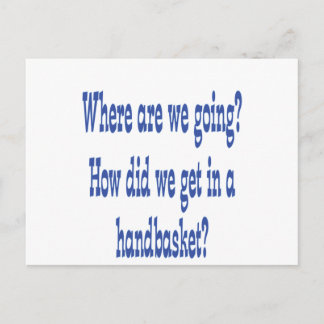 Hell In a Handbasket Postcard