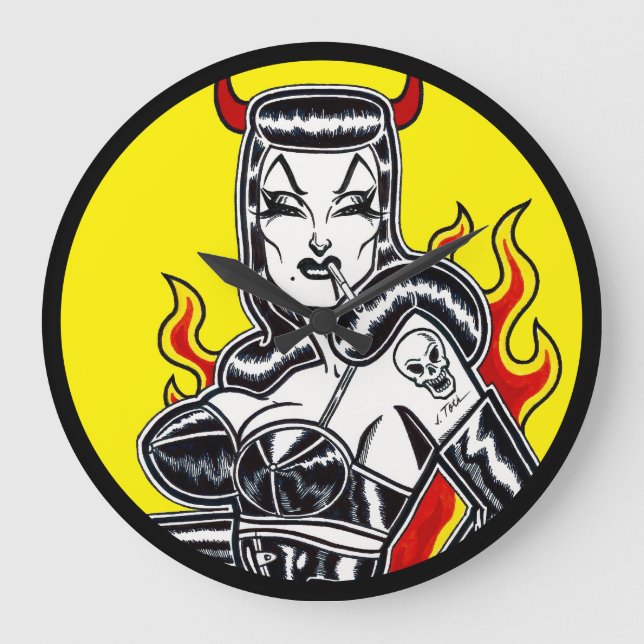 Hell on Heels Large Clock (Front)