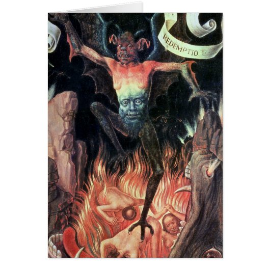 Hell, right hand panel from Triptych of Earthly Cards (Front)