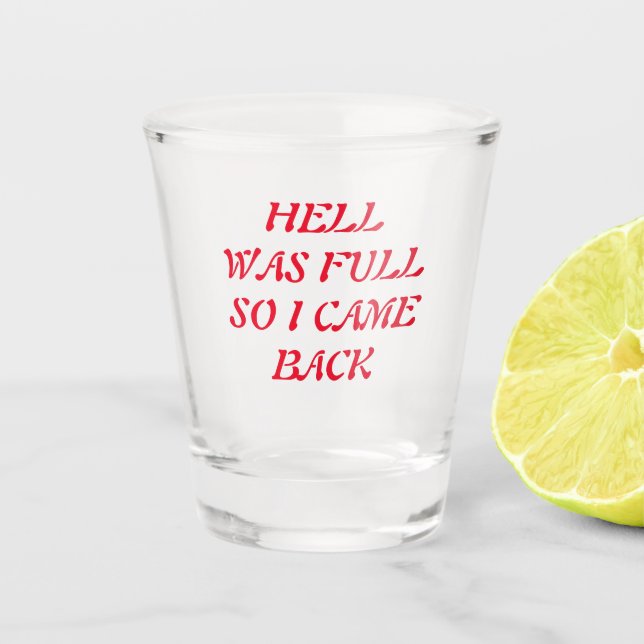hell shot glass (Front)
