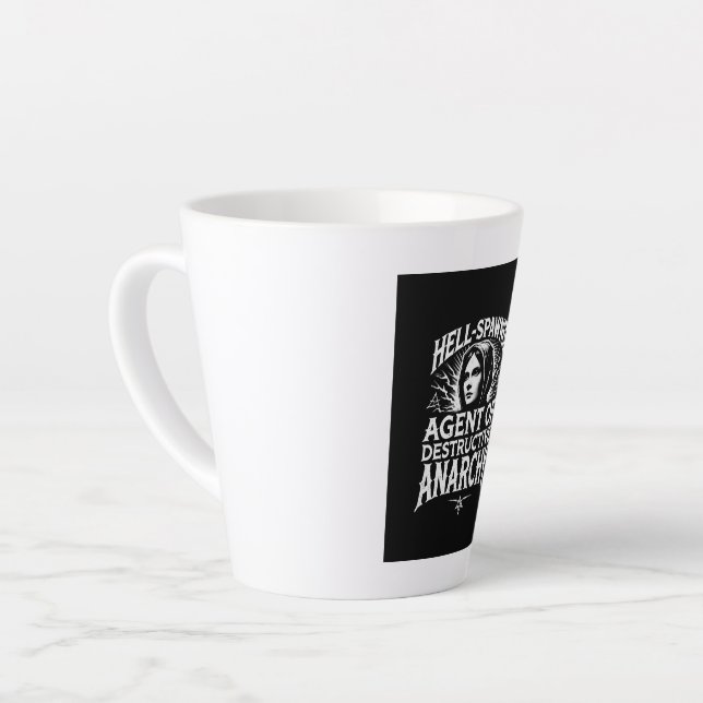 Hell-Spawned Feminist Icon Latte Mug (Left Angle)