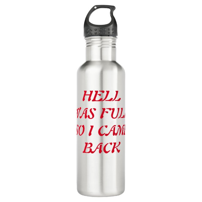 hell stainless steel water bottle (Front)
