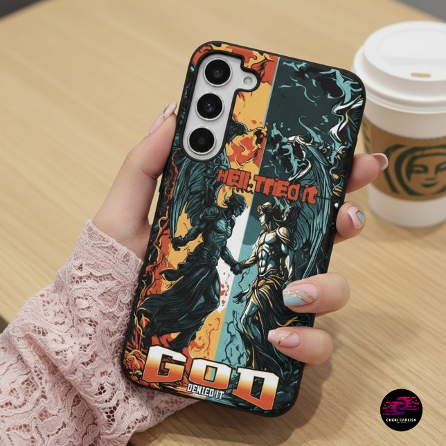 Hell Tried It God Denied It Christian Faith Samsung Galaxy Case (Pressure called. Faith answered.)