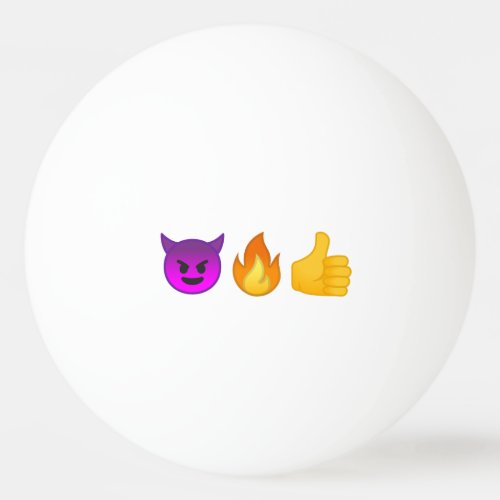 Hell Yeah Emoji 3_Star Ping Pong Ball