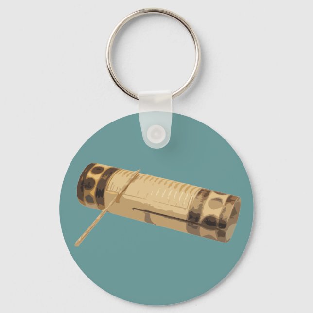 Hell Yeah, I Play The Guiro! Keychain (Front)