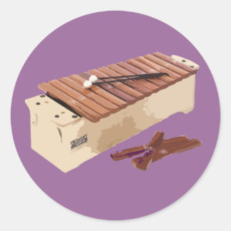 Hell Yeah, I Play The Xylophone! Classic Round Sticker