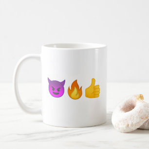Hell Yeah!  Personalized Emoji Coffee Mug