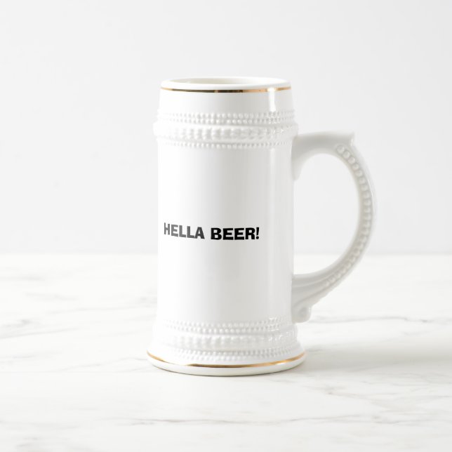 HELLA BEER! BEER STEIN (Right)