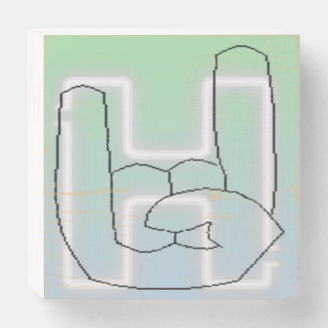 Hella Button Wooden Box Sign (Front Horizontal)