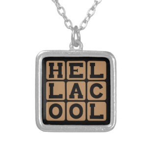 Hella Cool, Extremely Awesome Silver Plated Necklace