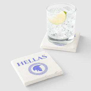Hellas Spartan Stone Coaster