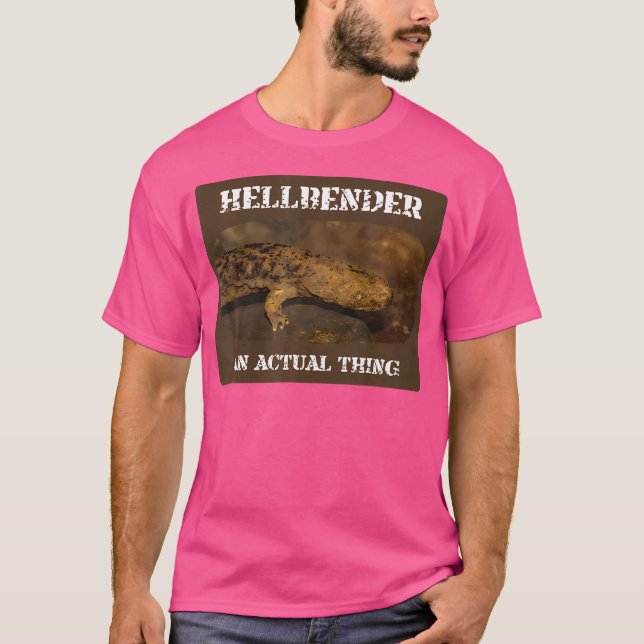 Hellbender Funny Giant Salamander Wrong Animal Nam T-Shirt (Front)