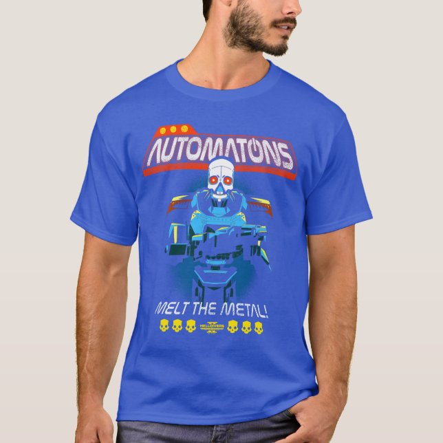 Helldivers 2 Sony Playstation Video Game Automaton T-Shirt (Front)