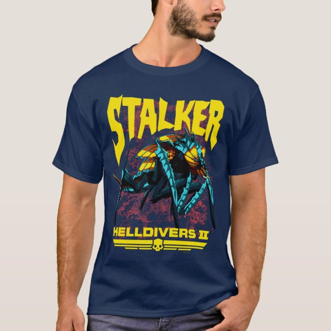 Helldivers 2 Sony Playstation Video Game Stalkerer T-Shirt (Front)