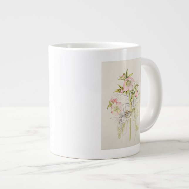 Hellebores Large Coffee Mug (Front Right)
