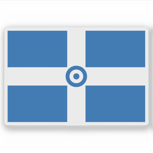 Hellenic Air Force flag, Geece (1973-1978) Sticker (Front)