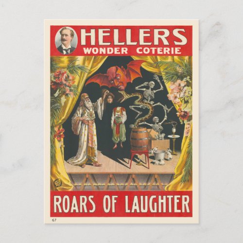 Hellers Wonder Coterie Vintage Poster Postcard