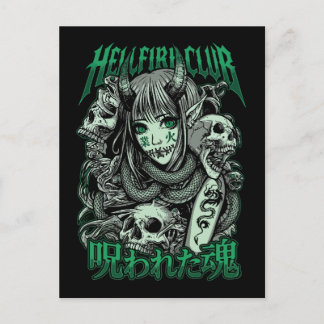 Hellfire Club Succubus Anime Postcard