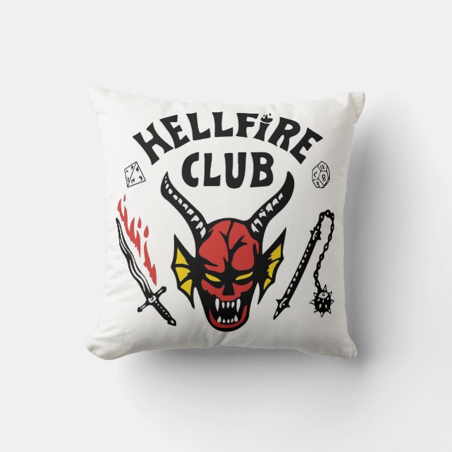 Hellfire club throw pillow (Front)