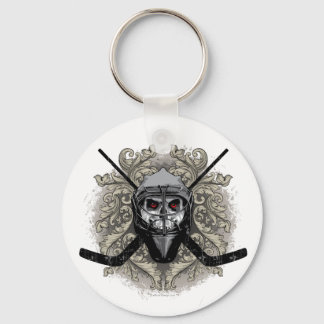 Hellish Hockey Goalie Keychain