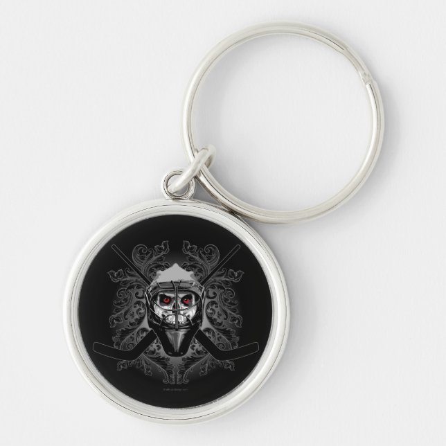 Hellish Hockey Goalie Keychain (Front)