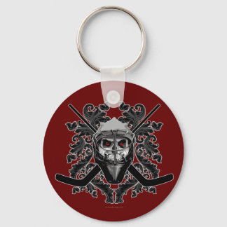 Hellish Hockey Goalie Keychain