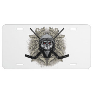 Hellish Hockey Goalie License Plate