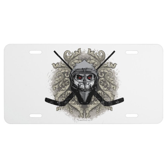 Hellish Hockey Goalie License Plate (Front)