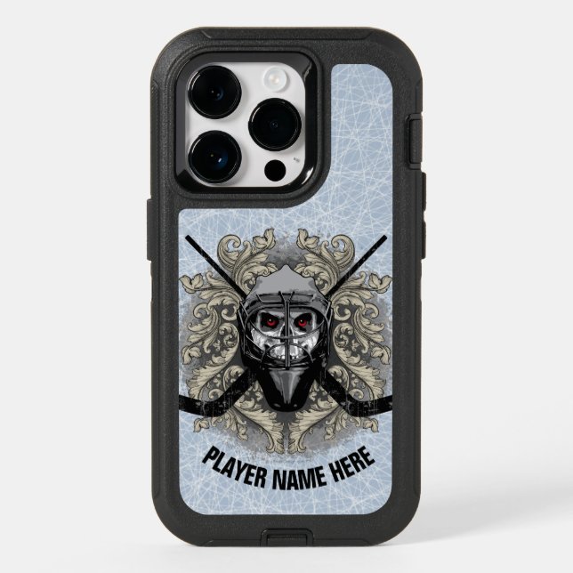 Hellish Hockey Goalie OtterBox iPhone Case (Back)