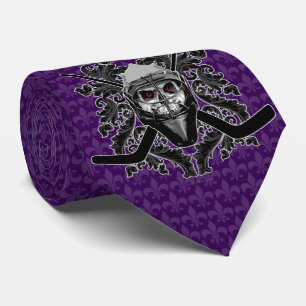 Hellish Hockey Goalie Tie
