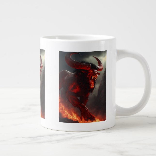 Hellish Red Skinner Giant Coffee Mug (Right)