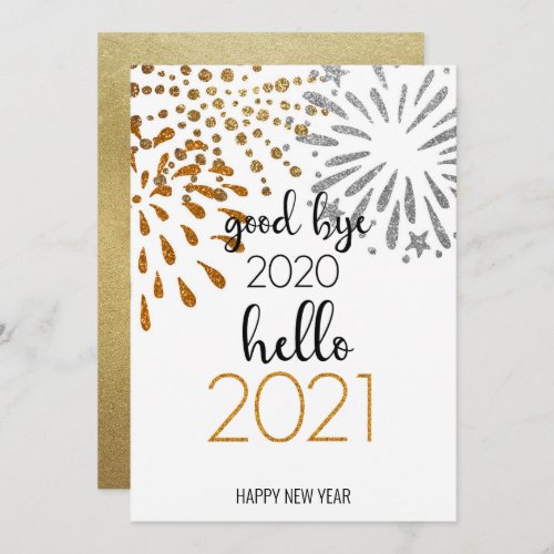 Hello 2021  Corporate Business New Year Festive Holiday Card