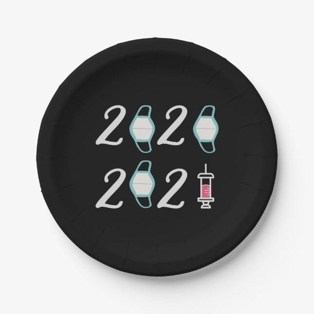 Hello 2021 Goodbye 2020 - It’s finally over Paper Plates (Front)