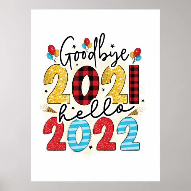 Hello 2022 Good Bye 2021 Poster (Front)