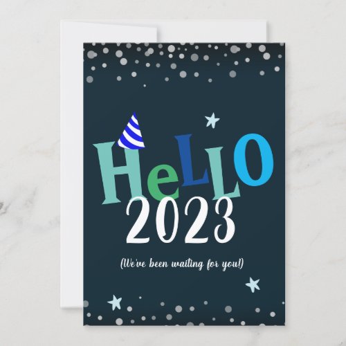 Hello 2023 Funny New Years Holiday Card