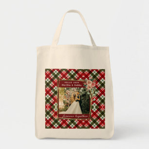 Hello 2024 Modern Minimalist Photo Tote Bag