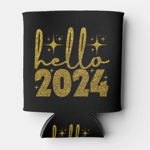 Hello 2024 New Year Can Cooler