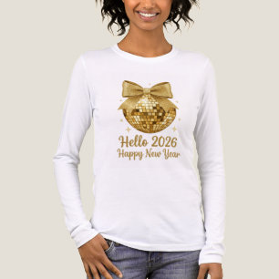  ✨ Hello 2026 Happy New Year Disco Ball T-Shirt Tri-Blend Shirt