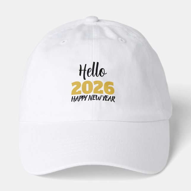 Hello 2026 Happy New Year Hat (Front)