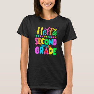 Hello 2nd Grade Cute Teacher Boys Girls Back To Sc T-Shirt