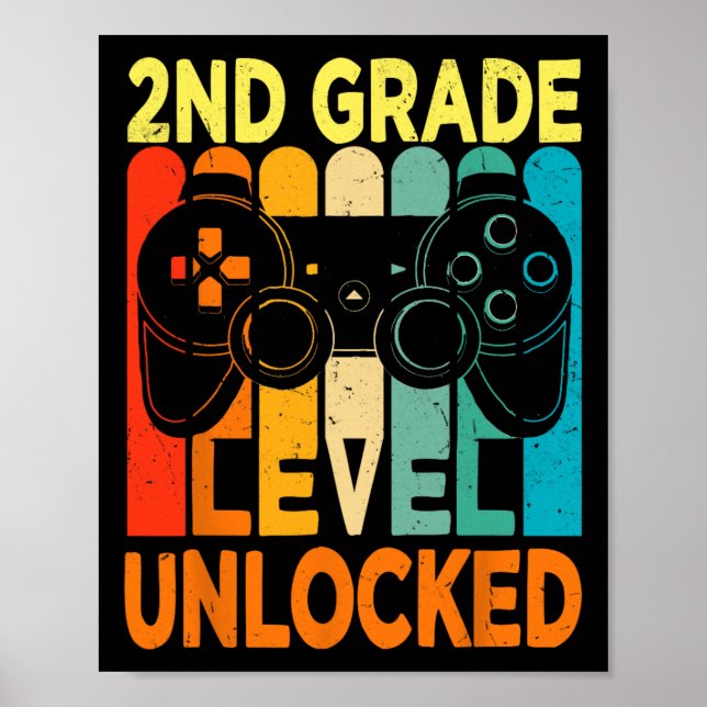 Hello 2nd Grade Level Unlocked Video Game Byck To  Poster (Front)